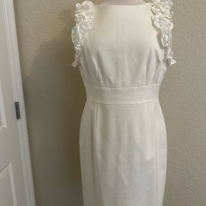 Ruffle Slv Shift Dress